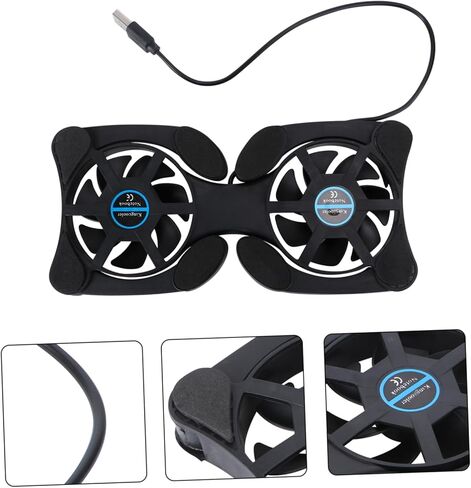 Angoily Laptop Cooler Portable Notebook Stand 2 Fans Large Energy-efficient Cooling Pad in Saudi Arabia