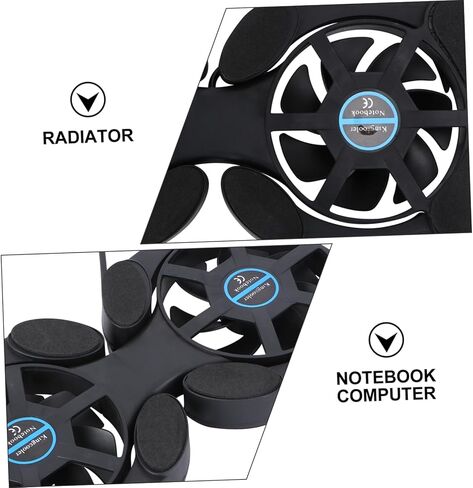 Angoily Laptop Cooler Portable Notebook Stand 2 Fans Large Energy-efficient Cooling Pad in Saudi Arabia