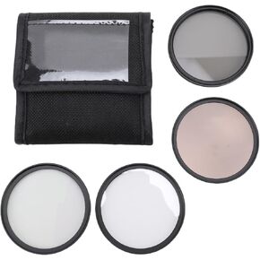 مجموعة مرشح عدسة DSLR كاملة CPL Polarizer ND8 Black Mist 1/4 مجموعة، مجموعة مرشح تصوير احترافية مع إطار من الألومنيوم CNC، 4 عدسات (Funienh78sp5em91-13) in Kuwait