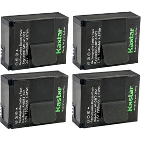 بطارية Kastar GOPRO3 (4 عبوات) لكاميرات GoPro HD HERO3، HERO3+، AHDBT-302 تعمل مع GoPro AHDBT-201، AHDBT-301، AHDBT-302 in Kuwait