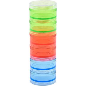 SOUTH BEND Multi-Color Screw Stack Jars – Colorful Plastic Storage Containers for Tackle Accessories in Kuwait