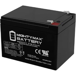 Mighty Max Battery 12V 12AH استبدال البطارية المتوافقة مع ركوب تعمل على عجلات العمل Disney Frozen Sleigh/Motion Trendz Yamaha Raptor 700R in Kuwait