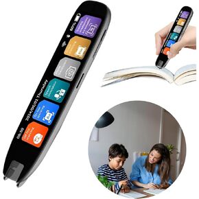 Scan Translator Pen, Smart Digital Scan Reader Pen for Dyslexia, Multifunctional Photo Translation Pen with 3.71inch Touchsn, rt Offline 10 Languages Scanning Translation in Kuwait