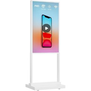 كشك عرض لافتات رقمية مقاس 43 بوصة، ملصق عرض إعلاني قائم على الأرضية الداخلية، شاشة LCD تجارية مع مشغل وسائط تلقائي، نظام Android، USB/WiFi in Kuwait