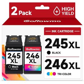 خرطوشة حبر PG-245XL CL-246XL بديلة لخرطوشة حبر Canon 245XL 246XL 245 246 عالية الإنتاجية لخرطوشة حبر الطابعة PIXMA MG2525 MG3022 MX490 TS202 TS3322 TR4520 TS302 TR4527 (1 أسود، 1 ثلاثي الألوان) in Kuwait
