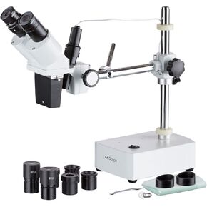 AmScope 5X-10X-15X-20X Stereo Binocular Microscope Boom + Incident Light in Saudi Arabia