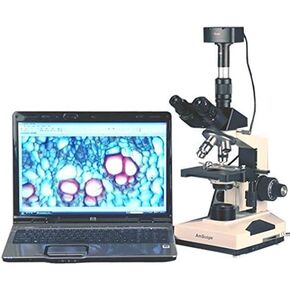 40X-1600X Biological Compound Microscope + 5MP Camera Win & Mac in Saudi Arabia