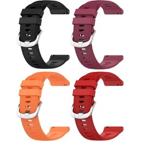 4 Pack Silicone Bands Compatible with IDW13/IDW16/IDW19 Smartwatch,Soft Sport Silicone Strap for Fitpolo/Woneligo/ENOMIR/TOOBUR/MILOUZ/Gydom/Faweio/Veryfit IDW19 Watch Band Women Men in Saudi Arabia