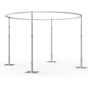 10x10x10ft Heavy Duty Cube Backdrop Stand - Adjustable Square Pipe and Drape Frame with Sturdy Metal Flat Base for Wedding Arch, Photo Booth, Party, Event & Trade Show Display in Kuwait