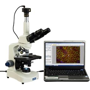 OMAX 40X-2000X Darkfield Trinocular Compound Siedentopf LED Microscope with 3MP Digital Camera in Kuwait