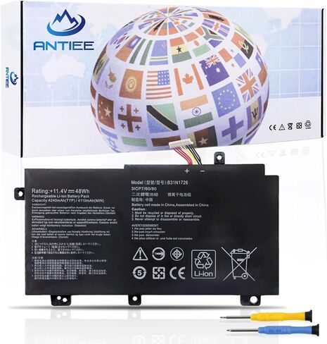 B31N1726 بطارية الكمبيوتر المحمول ASUS TUF Gaming FX504 FX504G FX504GD FX504GE FX504GM FX505 FX505DT FX505DV FX505DU FX505DY FX505GT FX505GE FX505GD FX505GM FX80 FX80G FX80GE FX80GD FX86 FX86FE FX86FM in Saudi Arabia