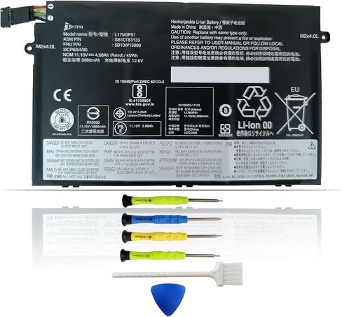 L17M3P51 L17C3P51 45Wh استبدال البطارية لينوفو ثينك باد E15 E14 Gen 1 2019 E595 E590 E585 E580 E495 E490 E485 E480 E41-55 E41-50 Series L17L3P51 L17M3P52 01AV448 SB10K97609 11.1 فولت in Saudi Arabia