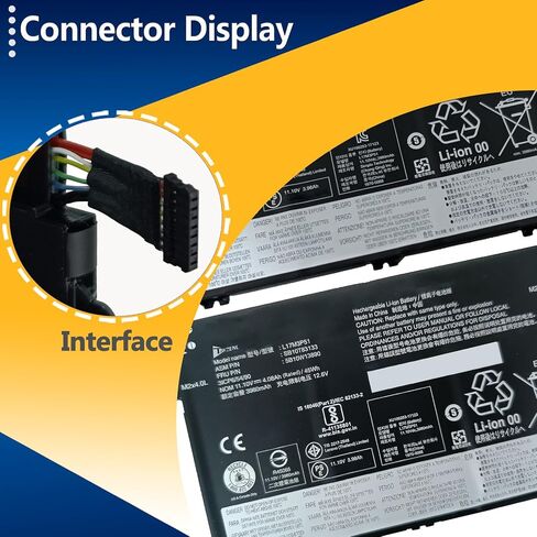 L17M3P51 L17C3P51 45Wh استبدال البطارية لينوفو ثينك باد E15 E14 Gen 1 2019 E595 E590 E585 E580 E495 E490 E485 E480 E41-55 E41-50 Series L17L3P51 L17M3P52 01AV448 SB10K97609 11.1 فولت in Saudi Arabia