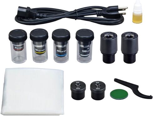 OMAX 40X-2500X مجهر ثلاثي العينيات Siedentopf LED مع كاميرا USB 1.3 ميجابكسل in Saudi Arabia