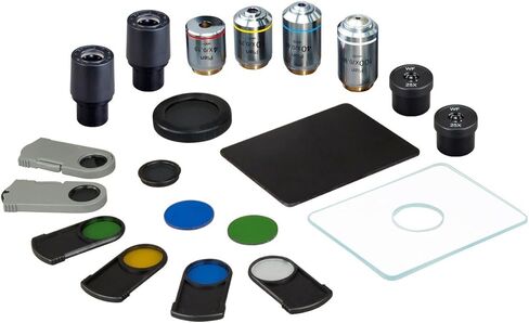 OMAX 40X-2500X مجهر معدني ثلاثي العينيات رقمي لا متناهي مع ضوء منقول/منعكس مع كاميرا 5 ميجابكسل in Saudi Arabia