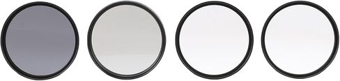 مجموعة مرشح عدسة DSLR كاملة CPL Polarizer ND8 Black Mist 1/4 مجموعة، مجموعة مرشح تصوير احترافية مع إطار من الألومنيوم CNC، 4 عدسات (Funienh78sp5em91-13) in Kuwait