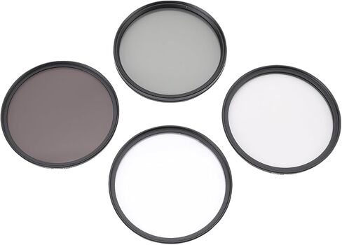مجموعة مرشح عدسة DSLR كاملة CPL Polarizer ND8 Black Mist 1/4 مجموعة، مجموعة مرشح تصوير احترافية مع إطار من الألومنيوم CNC، 4 عدسات (Funienh78sp5em91-13) in Kuwait