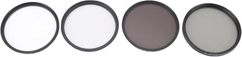 مجموعة مرشح عدسة DSLR كاملة CPL Polarizer ND8 Black Mist 1/4 مجموعة، مجموعة مرشح تصوير احترافية مع إطار من الألومنيوم CNC، 4 عدسات (Funienh78sp5em91-13) in Kuwait
