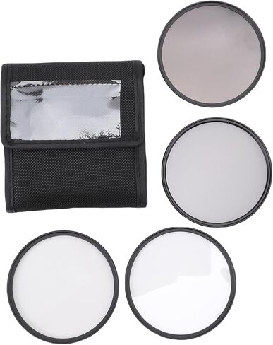 مجموعة مرشح عدسة DSLR كاملة CPL Polarizer ND8 Black Mist 1/4 مجموعة، مجموعة مرشح تصوير احترافية مع إطار من الألومنيوم CNC، 4 عدسات (Funienh78sp5em91-13) in Kuwait