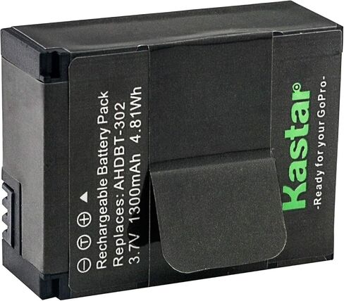 بطارية Kastar GOPRO3 (4 عبوات) لكاميرات GoPro HD HERO3، HERO3+، AHDBT-302 تعمل مع GoPro AHDBT-201، AHDBT-301، AHDBT-302 in Kuwait
