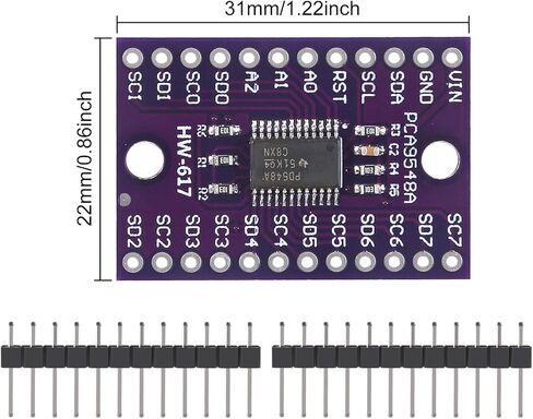 6 قطعة TCA9548A I2C IIC معدد لوحة القطع PCA9548A 8 لوحة توسيع القناة لراسبيري بي in Kuwait