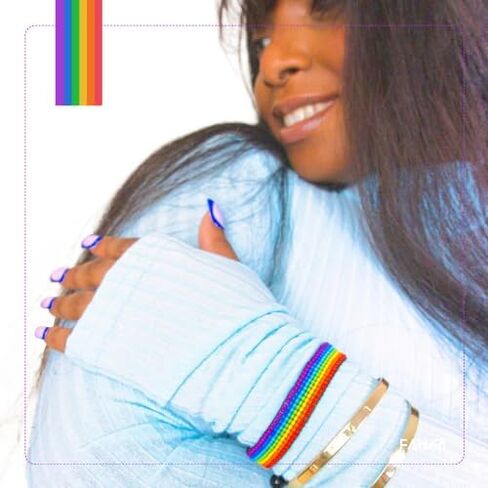 Handmade PRIDE Bracelet - Celebrate Love and Equality | LGBTQ+ Rainbow Pride Flag Jewelry | Gay Lesbian Bisexual Transgender Bracelet | Adjustable Wristband for Women and Men in Kuwait