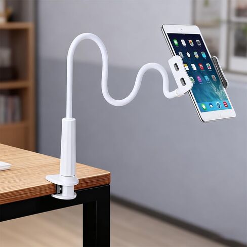 Tablet Stand Holder for Bed, Gooseneck Adjustable Flexible Long Arm Tablets Mount Clamp Cell Phone Holder, Lazy Tablets Phone Stand in Saudi Arabia