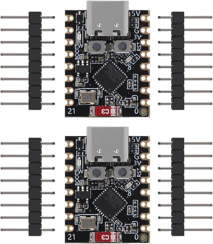 2 قطعة ESP32-C3 مجلس التنمية ESP32 C3 Supermini مجلس التنمية 160 ميجا هرتز تردد التشغيل 2.4 جيجا هرتز واي فاي وبلوتوث 5.0 ل Raspberry Pi in Kuwait