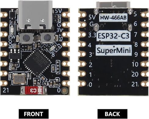 2 قطعة ESP32-C3 مجلس التنمية ESP32 C3 Supermini مجلس التنمية 160 ميجا هرتز تردد التشغيل 2.4 جيجا هرتز واي فاي وبلوتوث 5.0 ل Raspberry Pi in Kuwait