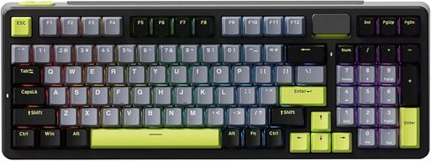Rapoo V700DIY-98 Wireless Mechanical Keyboard, BT5.0 + 2.4GHz, Hot Swappable Custom Gaming Keyboard, Speed Silver Linear Switch, 16.8M Per-Key RGB, Gasket Mount, Creamy Sound, Full NKRO Anti-Ghosting in Saudi Arabia