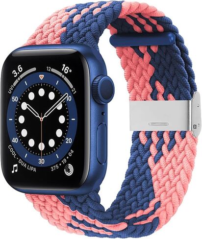 راتنج فاخر متوافق مع سوار ساعة Apple - بيرما خفيف الوزن متوافق مع أحزمة ساعة Apple للنساء والرجال، أساور iWatch Bands Solace Bands لـ 38 مم 40 مم 41 مم 42 مم 44 مم 45 مم 49 مم الترا، SE، السلسلة 8 7 6 5 4 3 2 1 in Kuwait