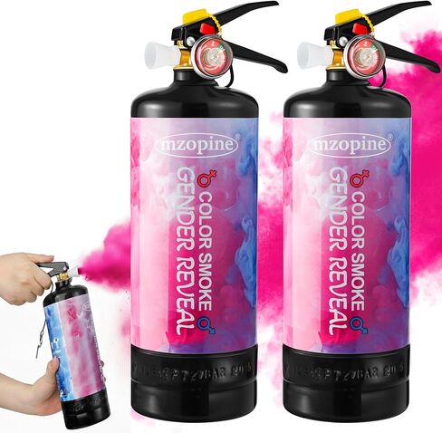 Giant Gender Reveal Fire Extinguisher Color Blaster, 2 Packs Baby Girl Pink Gender Reveal Extinguisher Smoke, Party Ideas for Gender Reveal Decorations with 2.3ib Powder, Blasts 20+ Feet in Saudi Arabia