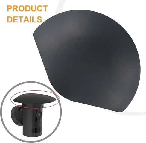 ABS Weatherproof UV and Rain Cover for Ring Outdoor Camera Plus, Black Protective Housing for Enhanced Home Security in Kuwait