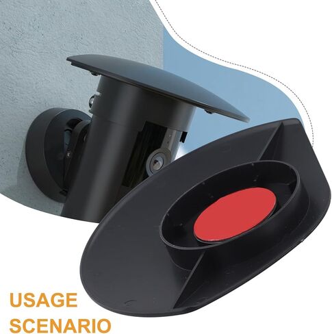 ABS Weatherproof UV and Rain Cover for Ring Outdoor Camera Plus, Black Protective Housing for Enhanced Home Security in Kuwait