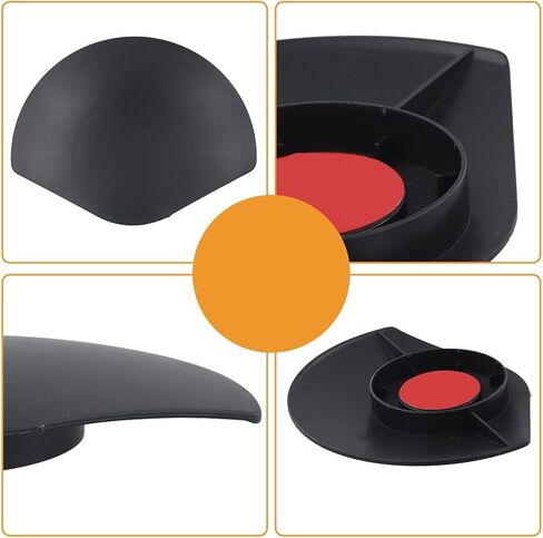 ABS Weatherproof UV and Rain Cover for Ring Outdoor Camera Plus, Black Protective Housing for Enhanced Home Security in Kuwait