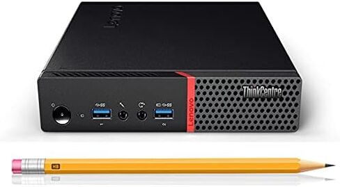 كمبيوتر مكتبي صغير LENOVO ThinkCentre M700، Intel Core i5-6500T حتى 3.1 جيجا هرتز، ذاكرة الوصول العشوائي 8 جيجا، 256 جيجا SSD، 4K 3-Monitor Support DisplayPort، VGA، HDMI، AC Wi-Fi، بلوتوث - Windows 11 Pro (متجدد) in Kuwait