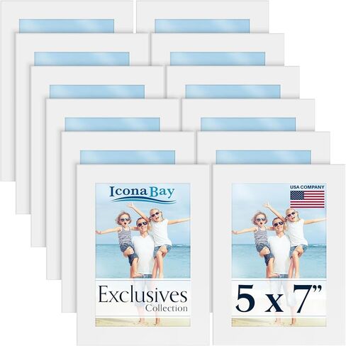 إطارات دبلومة Icona Bay مقاس 8.5 × 11 (أسود، 12 حزمة)، إطار شهادة مركب من الخشب القوي، مجموعة إطار مستندات أنيقة، سطح الطاولة أو التثبيت على الحائط، مجموعة حصرية in Kuwait