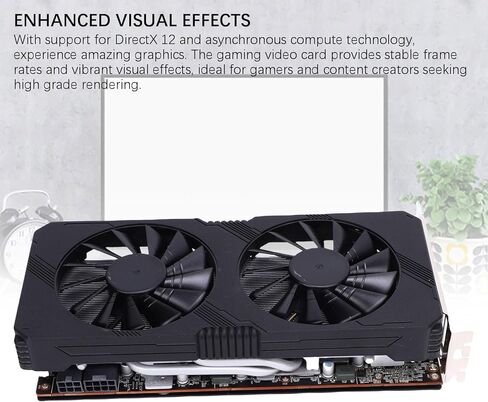 بطاقة رسومات GDDR6 بسعة 8 جيجابايت، بطاقة فيديو للألعاب 256 بت PCI Express 4.0 X16 مع ساعة تعزيز 1770 ميجاهرتز وتبريد متقدم، لألعاب الكمبيوتر المكتبي وإنشاء المحتوى in Kuwait