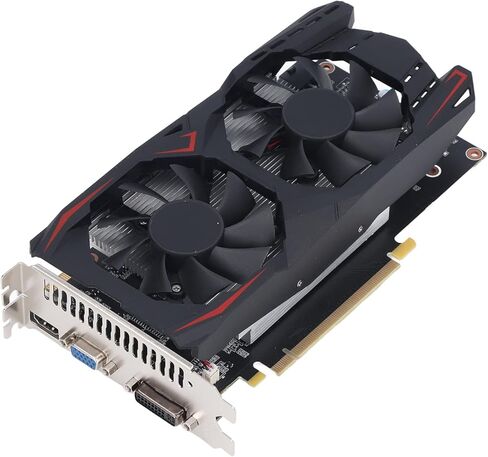 VBESTLIFE 550TI 4GB Graphics Card, DDR5 128 Bit GPU, PCIE 1.1 X16 Gaming Video Card, Desktop Computer Graphics with HDMI, DVI, VGA Ports in Saudi Arabia