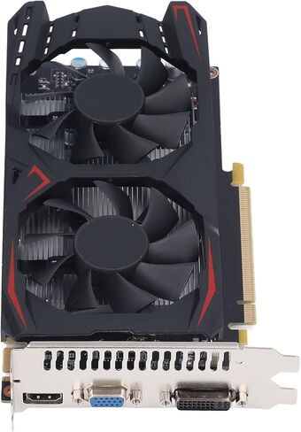 VBESTLIFE 550TI 4GB Graphics Card, DDR5 128 Bit GPU, PCIE 1.1 X16 Gaming Video Card, Desktop Computer Graphics with HDMI, DVI, VGA Ports in Saudi Arabia