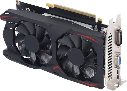 VBESTLIFE 550TI 4GB Graphics Card, DDR5 128 Bit GPU, PCIE 1.1 X16 Gaming Video Card, Desktop Computer Graphics with HDMI, DVI, VGA Ports in Saudi Arabia