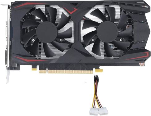 VBESTLIFE 550TI 4GB Graphics Card, DDR5 128 Bit GPU, PCIE 1.1 X16 Gaming Video Card, Desktop Computer Graphics with HDMI, DVI, VGA Ports in Saudi Arabia