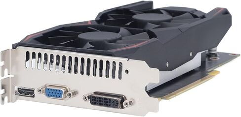 VBESTLIFE 550TI 4GB Graphics Card, DDR5 128 Bit GPU, PCIE 1.1 X16 Gaming Video Card, Desktop Computer Graphics with HDMI, DVI, VGA Ports in Saudi Arabia