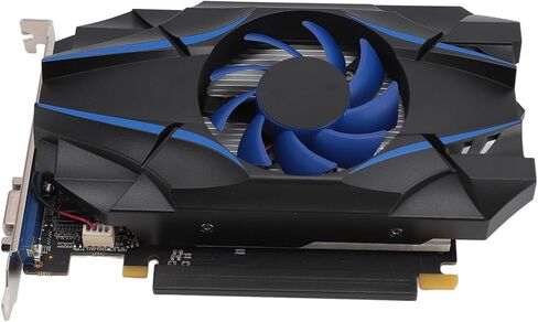 بطاقة رسومات VBESTLIFE GT 1030 سعة 2 جيجابايت، وحدة معالجة الرسومات DDR5 64 بت، بطاقة فيديو للألعاب PCIE 2.0 16X، رسومات كمبيوتر مكتبي مع HDMI ومنافذ VGA in Saudi Arabia
