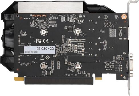 بطاقة رسومات VBESTLIFE GT 1030 سعة 2 جيجابايت، وحدة معالجة الرسومات DDR5 64 بت، بطاقة فيديو للألعاب PCIE 2.0 16X، رسومات كمبيوتر مكتبي مع HDMI ومنافذ VGA in Saudi Arabia