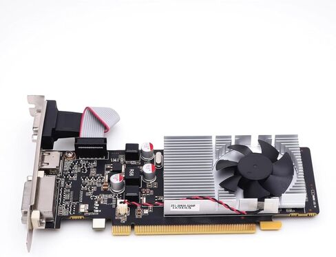 بطاقة رسومات GT 705، 1 جيجا GDDR3 64 بت 1029 1228 ميجا هرتز، مع منافذ VGA DVI، لتصفح الويب والعمل المكتبي وتشغيل الفيديو عالي الدقة in Kuwait