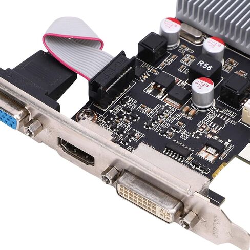 بطاقة رسومات GT 705، 1 جيجا GDDR3 64 بت 1029 1228 ميجا هرتز، مع منافذ VGA DVI، لتصفح الويب والعمل المكتبي وتشغيل الفيديو عالي الدقة in Kuwait