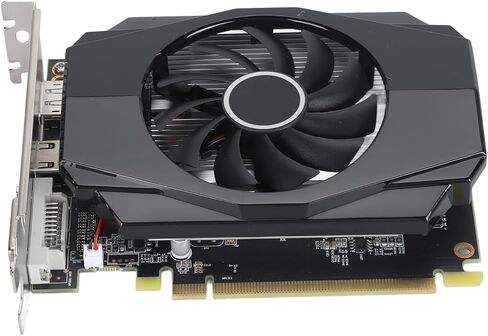 VBESTLIFE RX550 4GB Graphics Card, GDDR5 128 Bit GPU, PCIE 3.0 x8 Gaming Video Card, Desktop Computer Graphics with HDMI, DVI D, DP Ports in Saudi Arabia