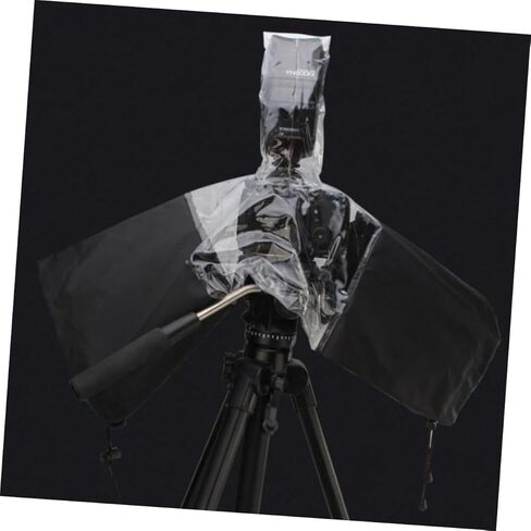 Camera Rain Cover with Drawstring Arm Protector Waterproof Dustproof Camera Protective Cover Black Weatherproof Photography Accessory for Outdoor Shooting in Saudi Arabia