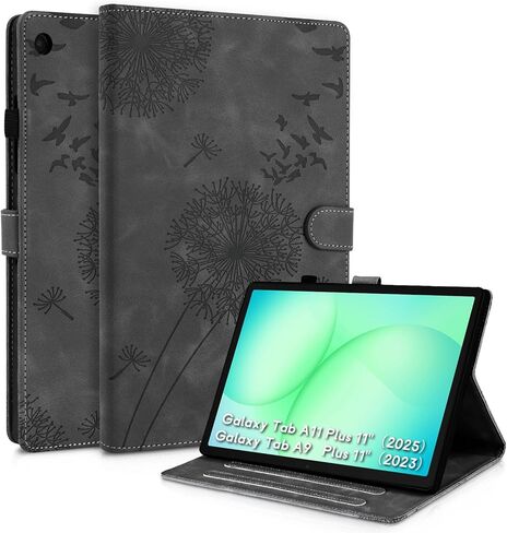 Galaxy Tab A11 Case (8.7 Inch), Dandelion Cover Soft Touch Premium Faux Leather Made with Card Slots and Kickstand, Water-Proof Precise Cutouts Compatible with Galaxy Tab A9 (8.7 Inch) Blue in Kuwait